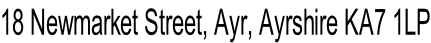 18 Newmarket Street, Ayr, Ayrshire KA7 1LP